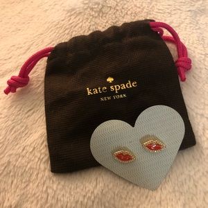 Kate Spade Lip Earrings